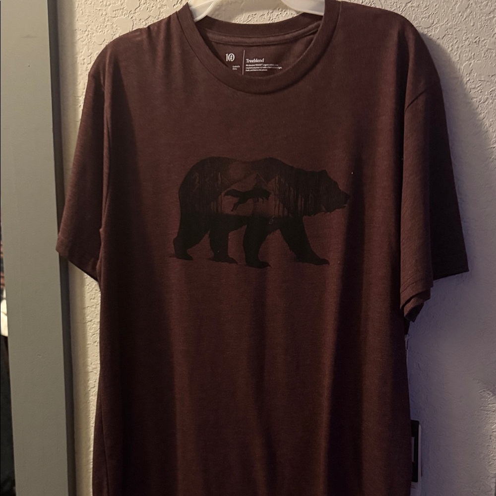 Treeblend Brown Bear Graphic Tee